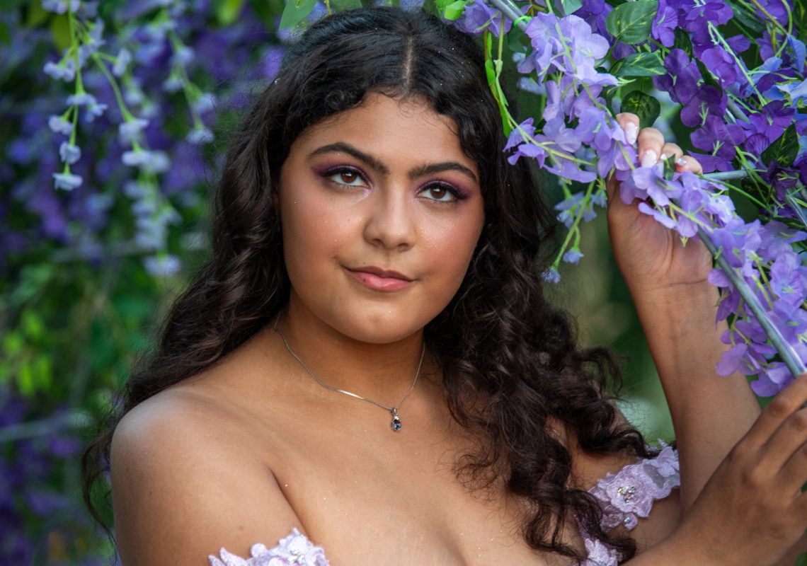 Beautiful portrait of the birthday girl, Brooklyn's Sweet 16th Birthday Party Outdoors in Roscoe, IL